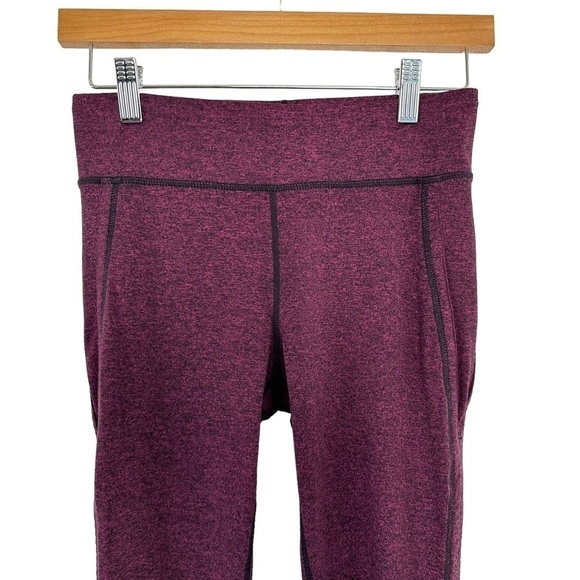 Free People Movement Women Infinity Cutout Crop Leggings Sz Small Heathered Pink - Picture 4 of 9